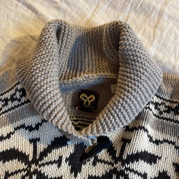 TNA Sea To Sky Wool Shawl Neck Sweater Medium - Picture 2 of 5